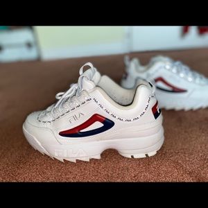 White FILA shoes